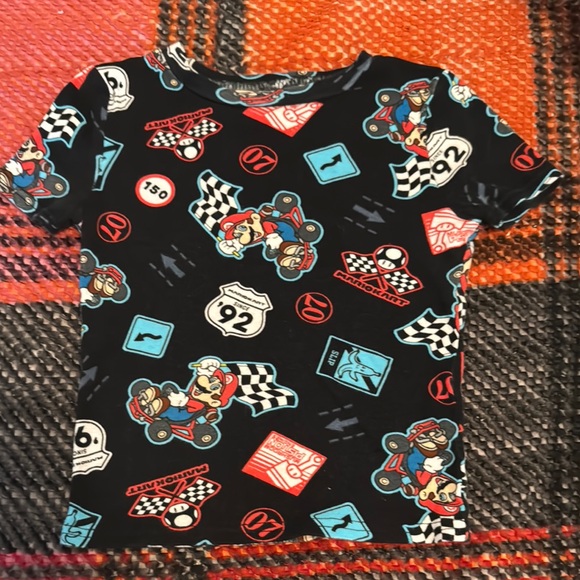 Nintendo Other - 10/$10❤️Black Pajama Top with Cartoon Print